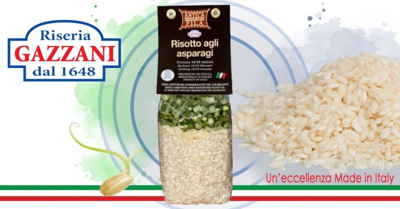 RISERIA GAZZANI 1648 - Offerta vendita online risotto carnaroli agli asparagi pronto GLUTEN FREE